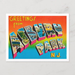 Greetings from Asbury Park,  New York Travel Postcard