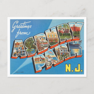 Greetings from Asbury Park,  New York Travel Postcard