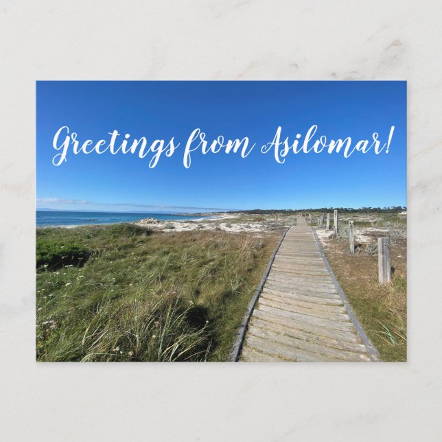 Greetings from Asilomar! Postcard (Front)