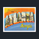 Greetings from Atlanta, Georgia Vintage Travel Postcard<br><div class="desc">Greetings from Atlanta,  Georgia Vintage Travel Postcard</div>