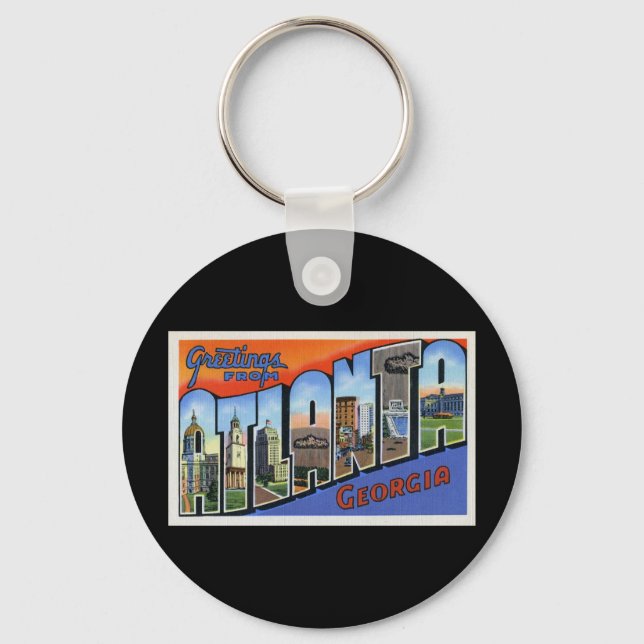 Greetings from Atlanta Keychain (Front)
