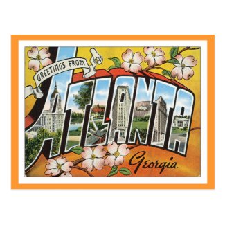 Greetings From Atlanta Postcard