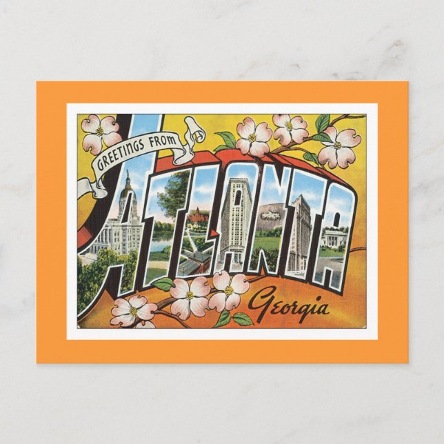 Greetings From Atlanta Postcard (Front)