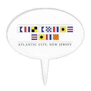 Greetings from Atlantic City Cake Topper