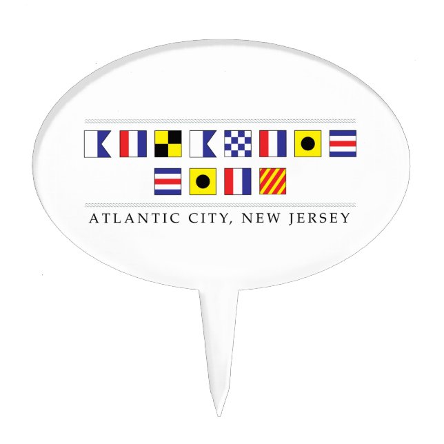 Greetings from Atlantic City Cake Topper (Front)