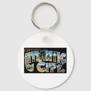 Greetings from Atlantic City Keychain