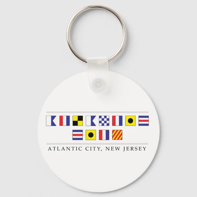 Greetings from Atlantic City Keychain (Front)