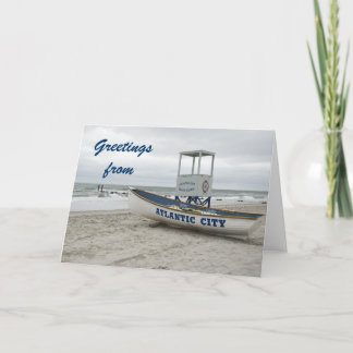 Greetings from Atlantic City New Jersey Card