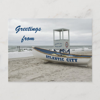 Greetings from Atlantic City New Jersey Postcard