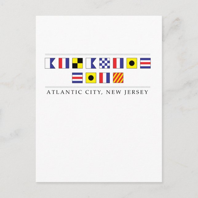 Greetings from Atlantic City Postcard (Front)