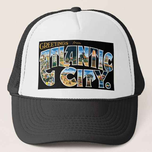 Greetings from Atlantic City Trucker Hat (Front)