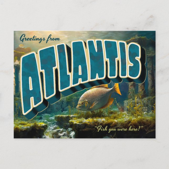 Greetings from Atlantis Postcards (Front)
