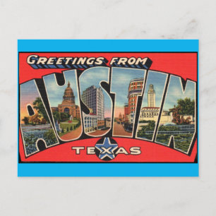 Greetings from Austin Texas  Postcard