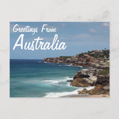 Greetings From Australia Postcard
