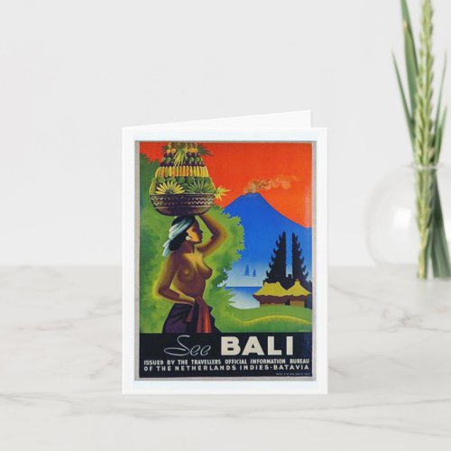 Greetings From Bali Indonesia Card
