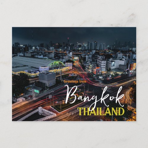 Greetings from Bangkok Thailand Postcard 