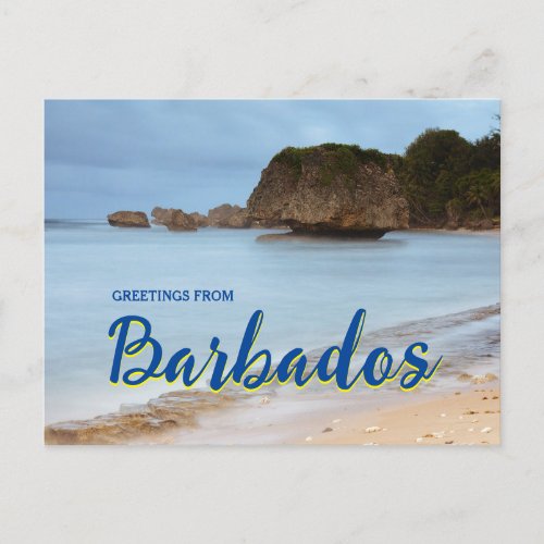 Greetings from Barbados Scenic Postcard