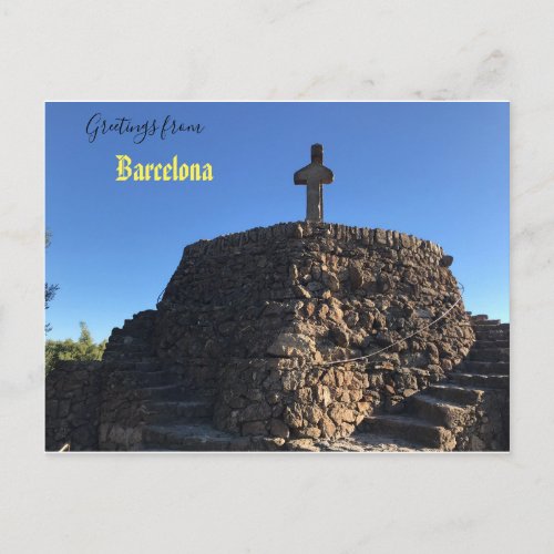 Greetings from Barcelona postcard