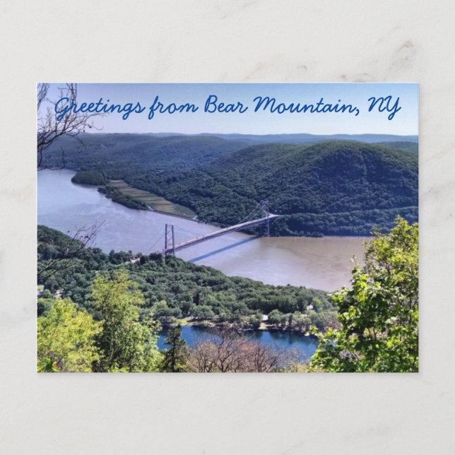 Greetings from Bear Mountain Postcard (Front)