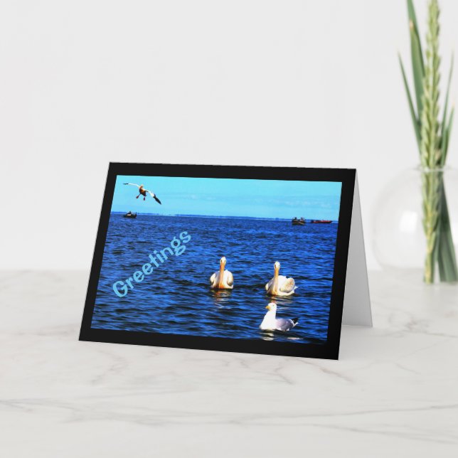 Greetings From Beautiful Lake Winnebago Card (Front)