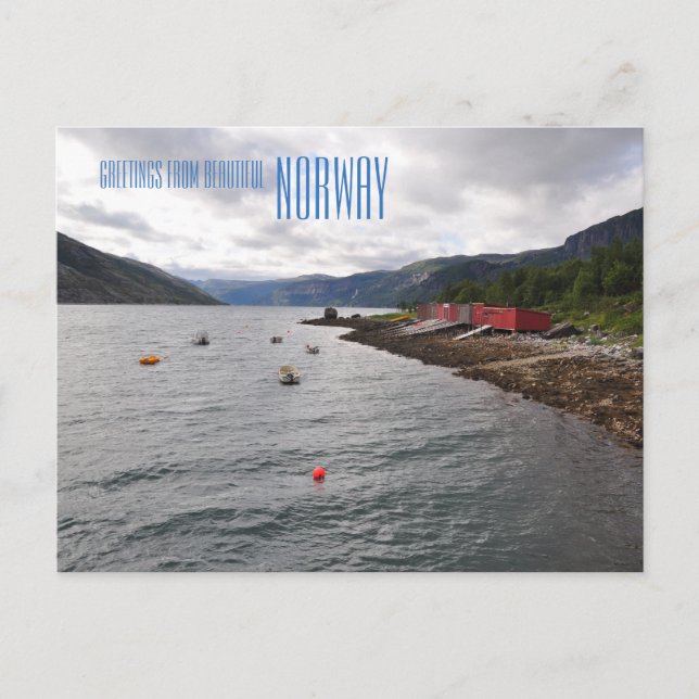 Greetings from beautiful Norway photo card (Front)