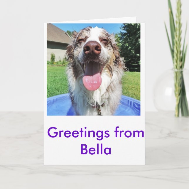 Greetings from Bellatheaussie Card (Front)