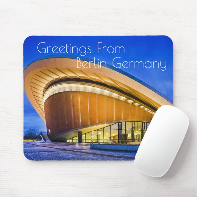Greetings From Berlin Germany Mouse Pad (With Mouse)