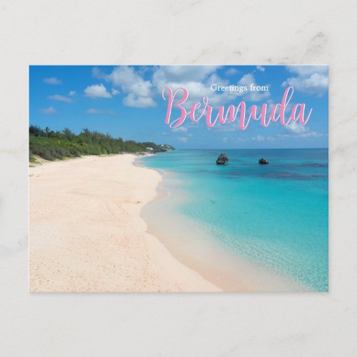 Greetings from Bermuda Scenic Postcard