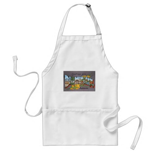 Greetings from Birmingham Alabama Adult Apron