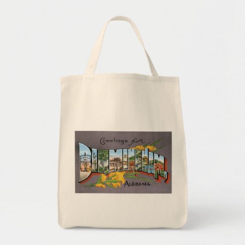 Greetings from Birmingham Alabama Tote Bag