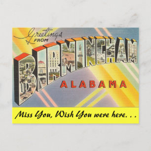 Greetings from Birmingham Postcard