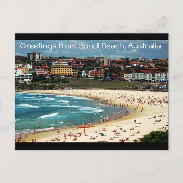 Greetings from Bondi Beach, Australia Postcard (Front)
