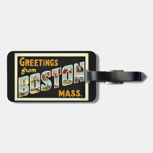 Greetings from Boston Massachusetts Luggage Tag