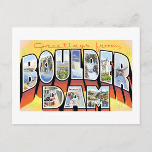 Greetings from Boulder Dam! Postcard