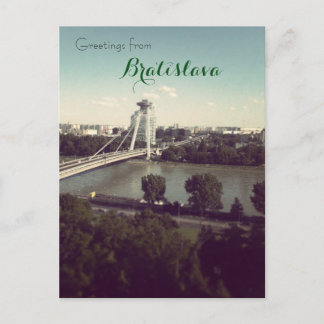 Greetings from Bratislava Postcard