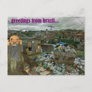 greetings from brazil picture postcard
