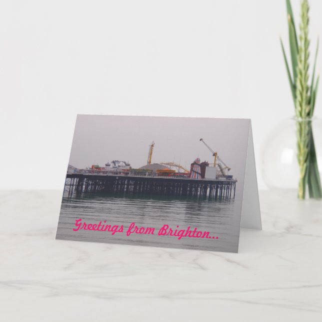 Greetings from Brighton Greetings Card (Front)