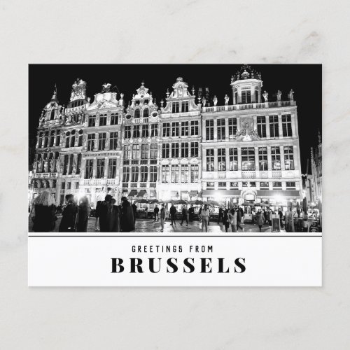 Greetings from Brussels Postcard