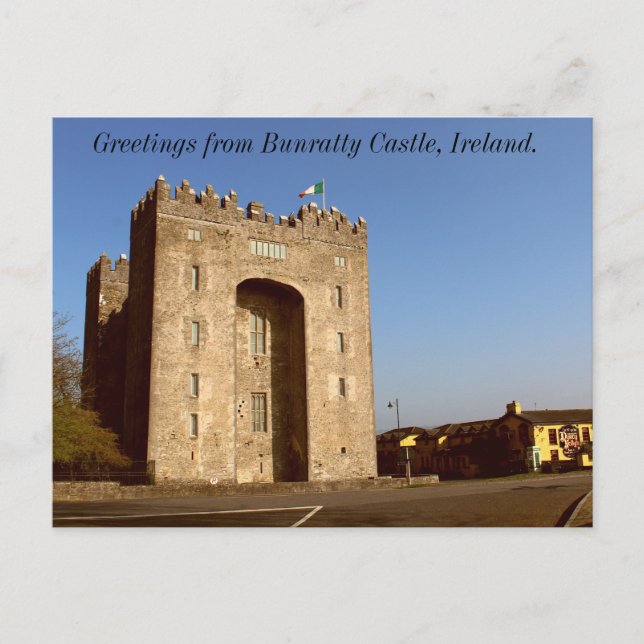 Greetings from Bunratty Castle, Ireland Postcard (Front)