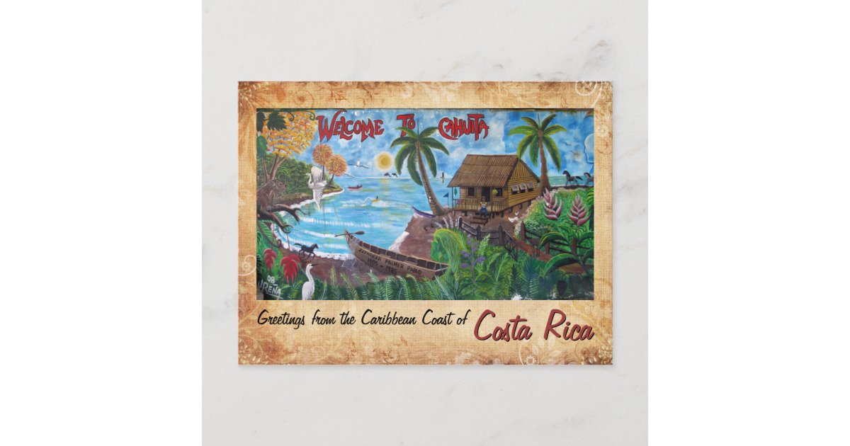 Greetings From Cahuita Costa Rica Postcard Zazzle