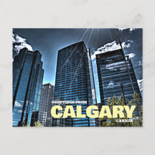 Greetings from Calgary Canada Postcard