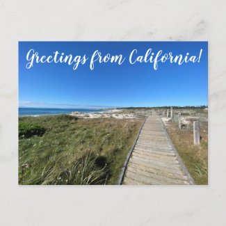 Greetings from California: Refuge by the Sea Postcard