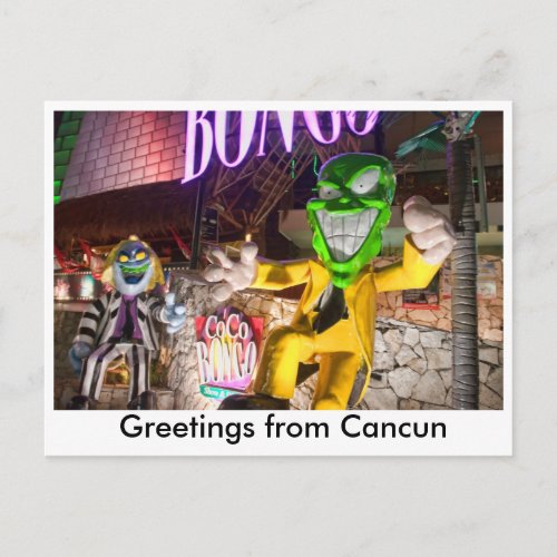 Greetings from Cancun Postcard