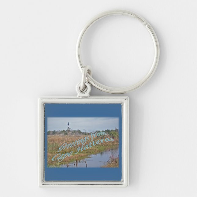 Greetings from Cape Hatteras OBX Keychain (Front)