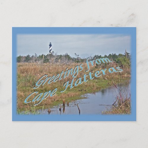 Greetings from Cape Hatteras OBX Postcard