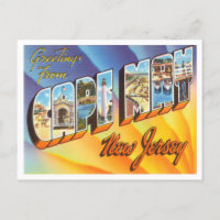 Greetings from Cape May, New Jersey Vintage Travel
