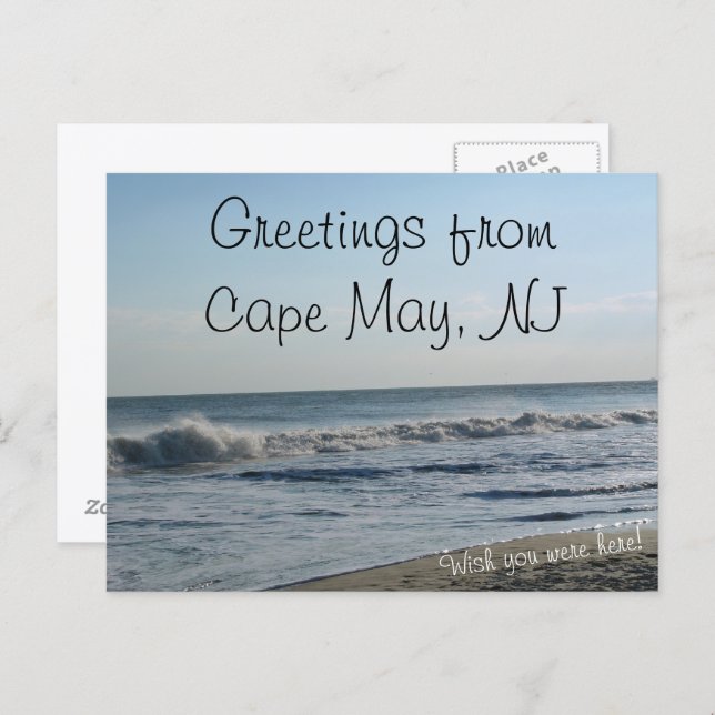 Greetings from Cape May, NJ Postcard (Front/Back)