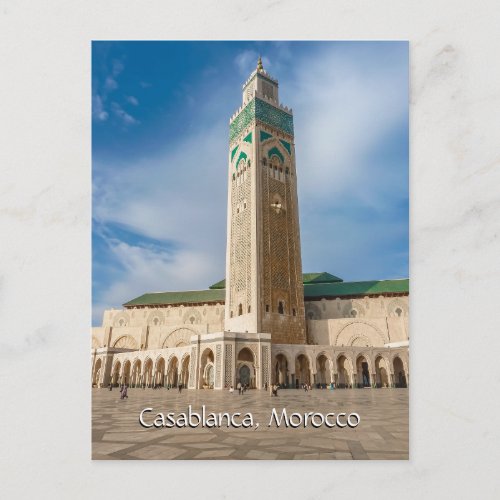 Greetings from Casablanca Morocco Postcard