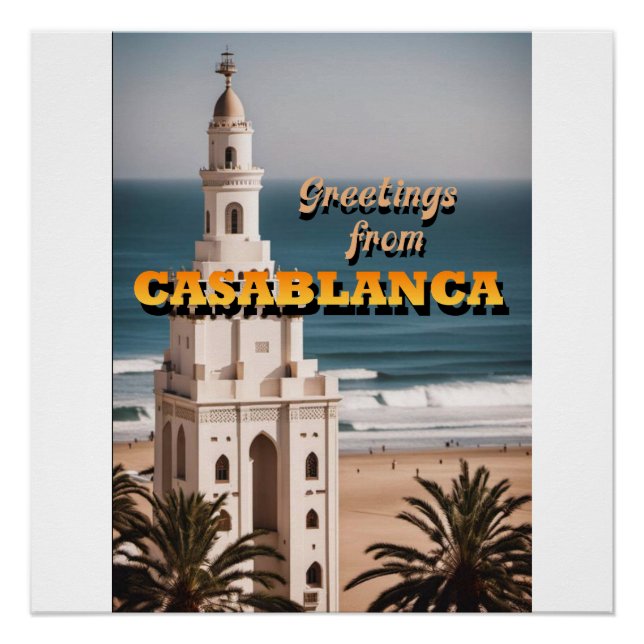 Greetings from Casablanca Poster (Front)
