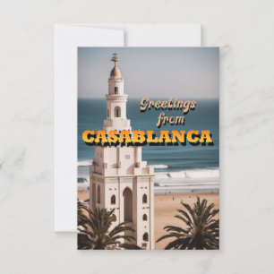Greetings from Casablanca Thank You Card